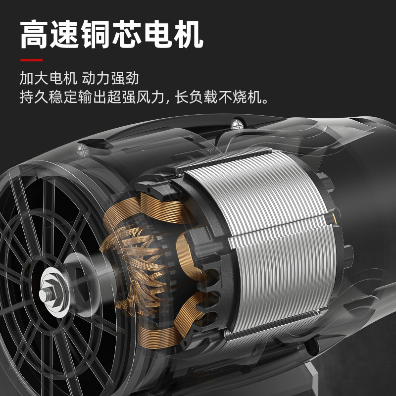质造暴力涡轮风扇工业级吹风机大功率强力鼓风机暴风机除尘吹雪器 - 图0
