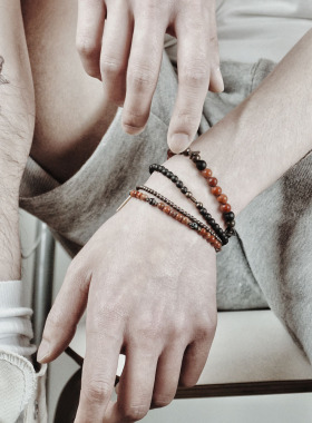 西美社古法原创手作情侣细手链