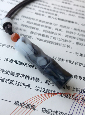 和田色玉竹子小玉吊坠节节高玉坠青花玉竹节竹报平安玉挂坠挂件