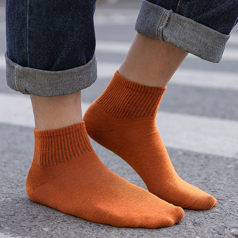 夏季ins潮纯棉吸汗透气四季男短袜 ycy短袜/打底袜/丝袜/美腿袜