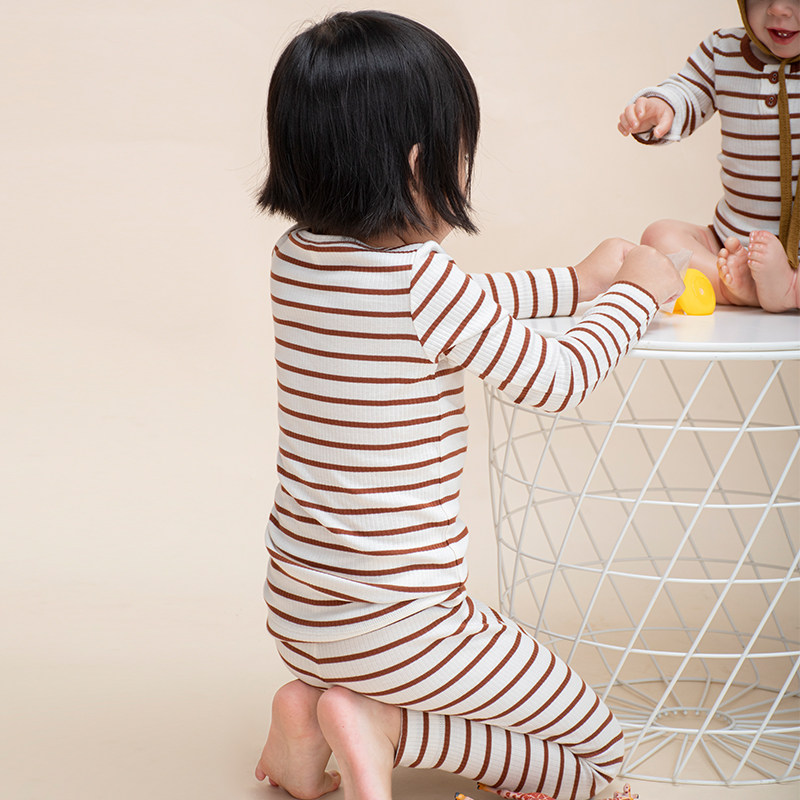 拉波米儿童A类莫代尔棉长袖裤子套装春秋宝宝保暖内衣睡衣家居服,淘宝优惠券,粉丝福利购,淘宝优惠卷