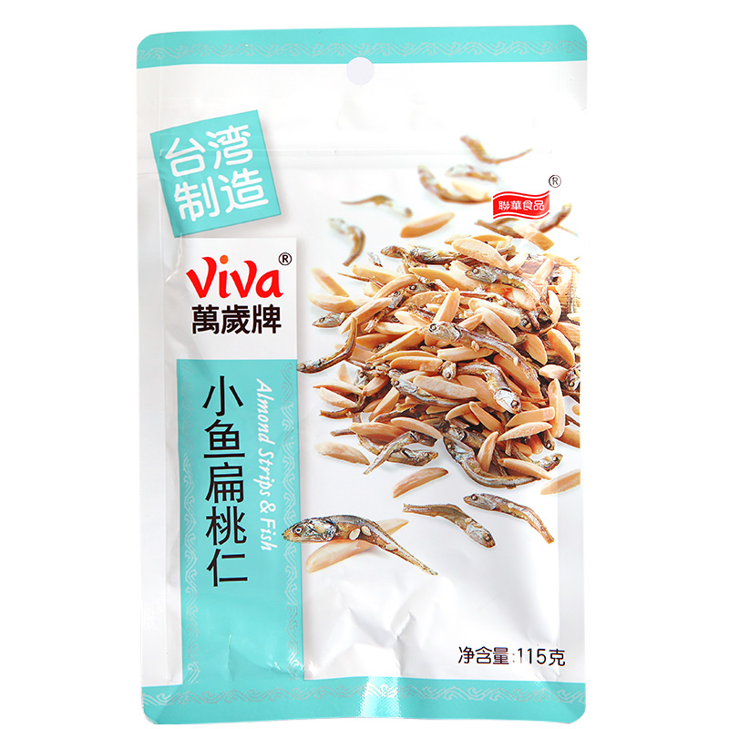 Viva万岁牌杏仁小鱼干扁桃仁巴旦木115g台湾进口混合 Viva万岁牌杏仁小鱼干扁桃仁巴旦木115g台湾进口混合