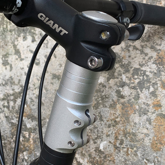 Western rider bicycle stem universal heightener