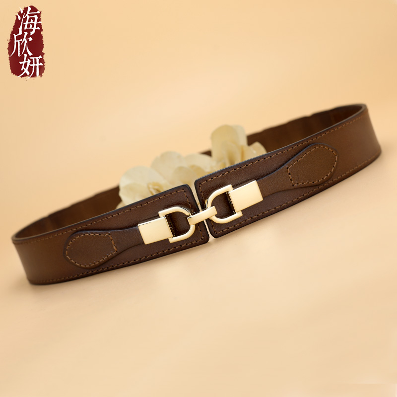 腰封女真皮头层牛皮时尚百搭腰带装饰配连衣裙子风衣毛衣外搭皮带