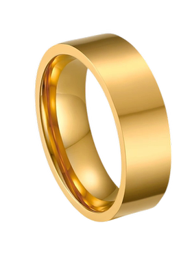 吾岸周边 樊霄同款金色素圈简约中性男女同款戒指指环 不掉色