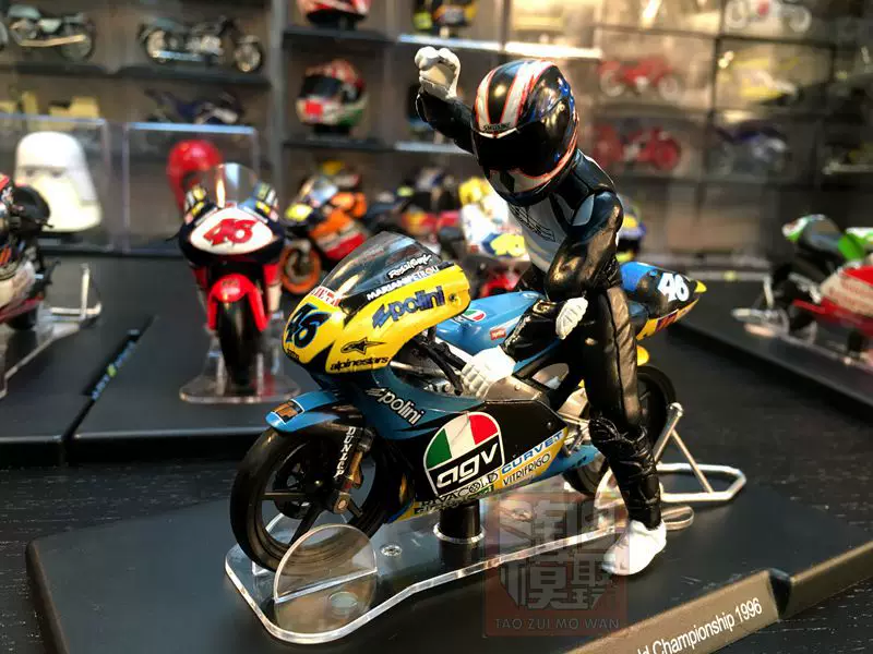 Модель мотоцикла 1:18 серии GP, Aprilia, годовой чемпионат, статическая модель