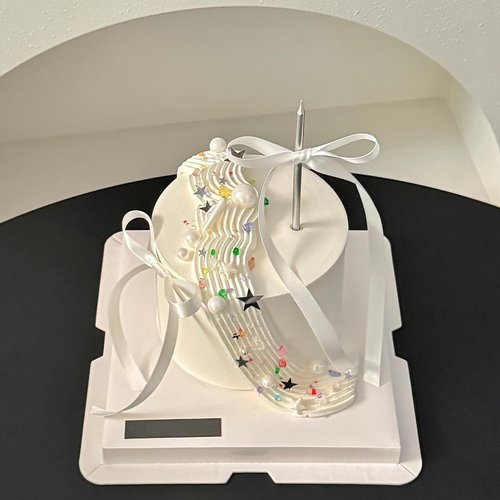 网红简约ins蛋糕装饰彩色砂糖亮片星星糖针糖珠烘焙甜品摆件插件 - 图3