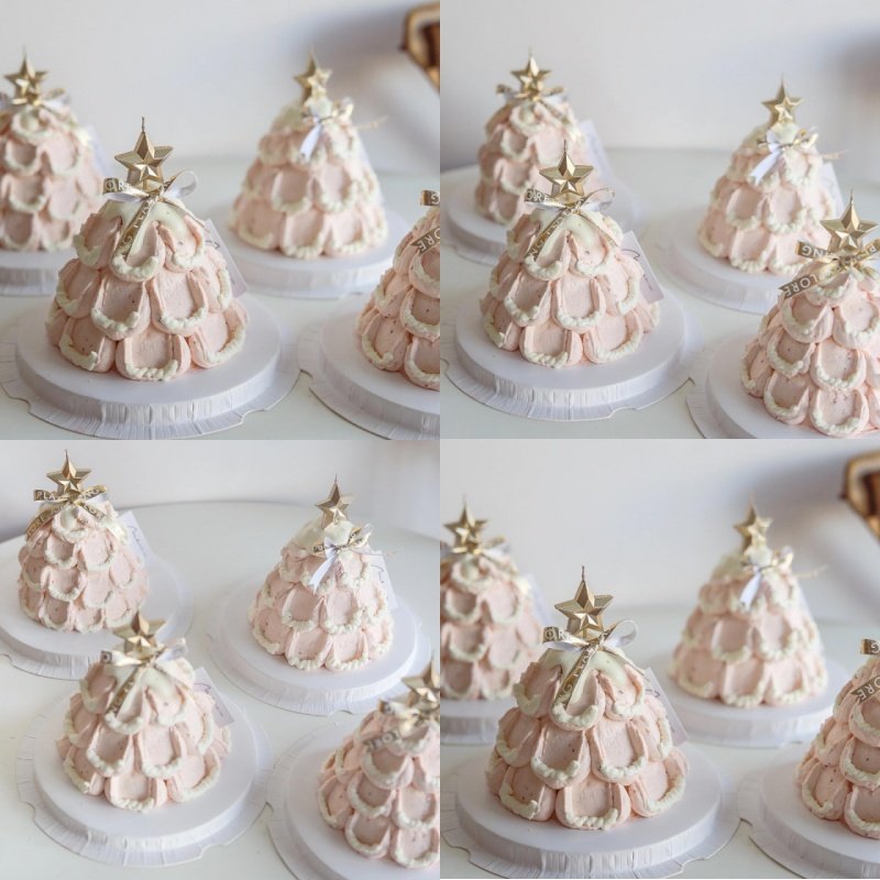 2025圣诞节许愿树蛋糕装饰丝带蝴蝶结钻石星星蜡烛平安夜烘焙装扮,淘宝优惠券,粉丝福利购,淘宝优惠卷