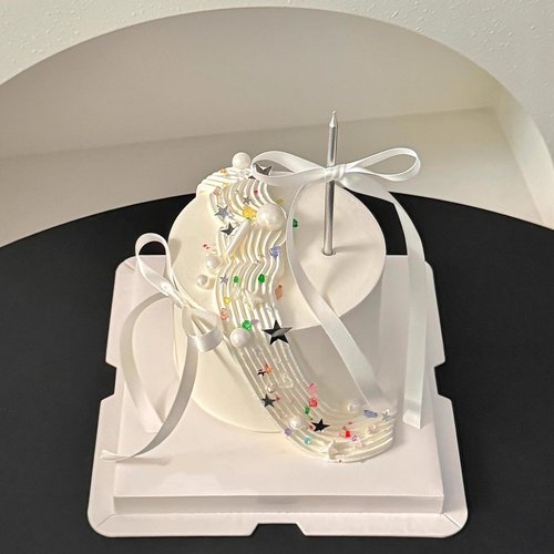 网红简约ins蛋糕装饰彩色砂糖亮片星星糖针糖珠烘焙甜品摆件插件 - 图1