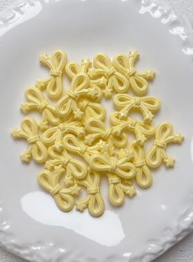 彩色烤漆星星蝴蝶结直孔串珠