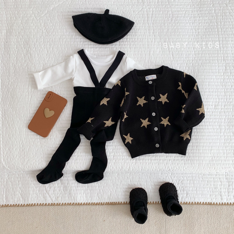 ins春秋婴幼儿童针织毛衣开衫男女宝宝百搭长袖星星上衣外套潮范,淘宝优惠券,粉丝福利购,淘宝优惠卷