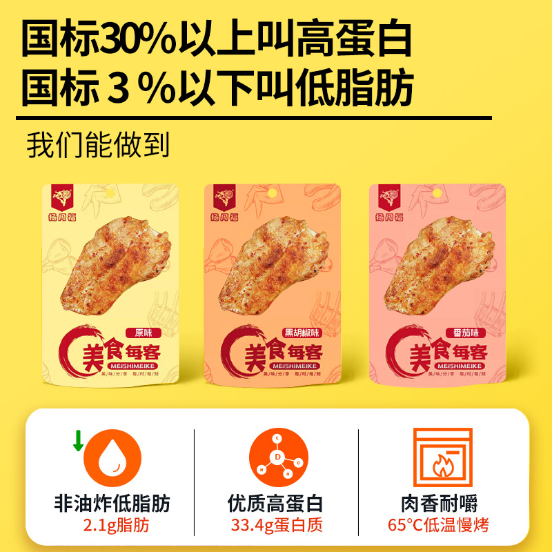 【扬周福】鸡胸肉低脂肪80g*10包