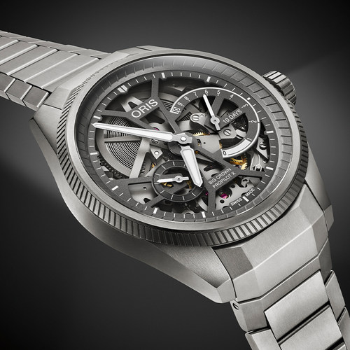 ORIS豪利时航空飞行员X镂空115自主机芯10日链机械腕表 - 图0