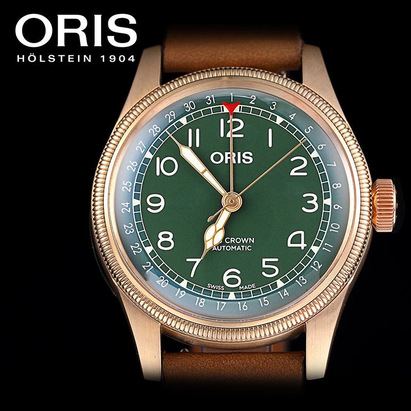 【品牌直营】ORIS豪利时航空大表冠80周年特别版40mm自动机械腕表