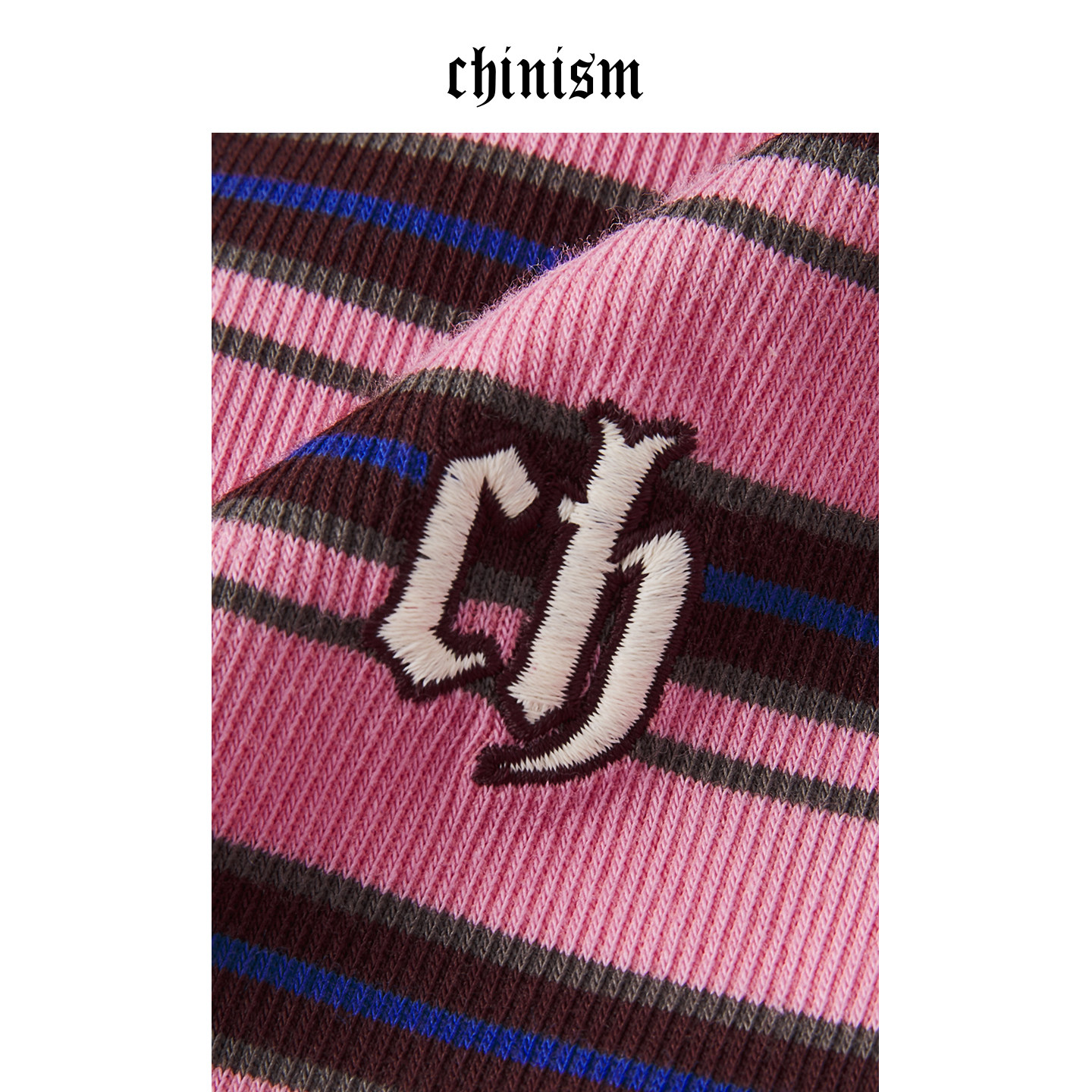 CHINISM丨polo领长袖T恤男春季新款条纹撞色上衣翻领打底衫,淘宝优惠券,粉丝福利购,淘宝优惠卷