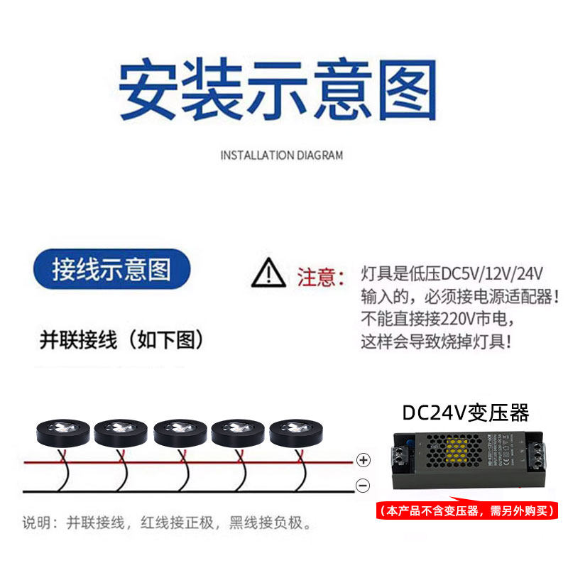 直流DC24V低压超薄明装led迷你小射灯3W5W7W免开孔免驱动酒展柜灯,淘宝优惠券,粉丝福利购,淘宝优惠卷