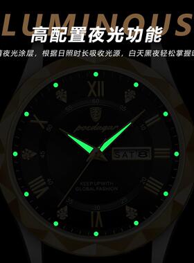 S6 wiss brand's new belt men's watch luxury fashion quartz