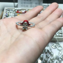 999 foot silver fortune lord ring ring 925 pure silver silver pearl small crowdpersonality