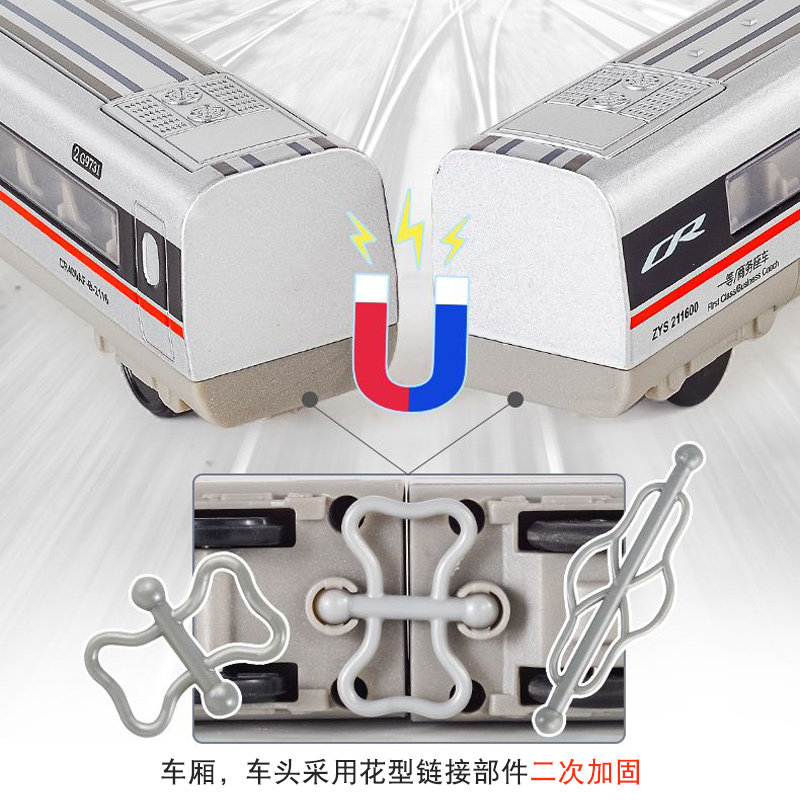 轨道玩具小火车合金复兴号高铁模型 悦诚惠品玩具电动/遥控轨道