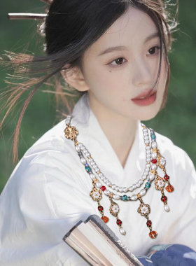 ABS珍珠古风通用手工项链