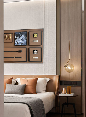 复合材质装饰现代简约客厅书房