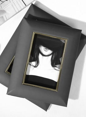 样板房卧室床头柜美式风相框摆件