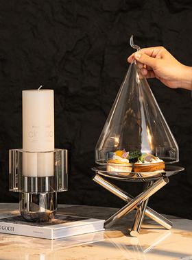 简约现代水果蛋糕盘套装摆放静物