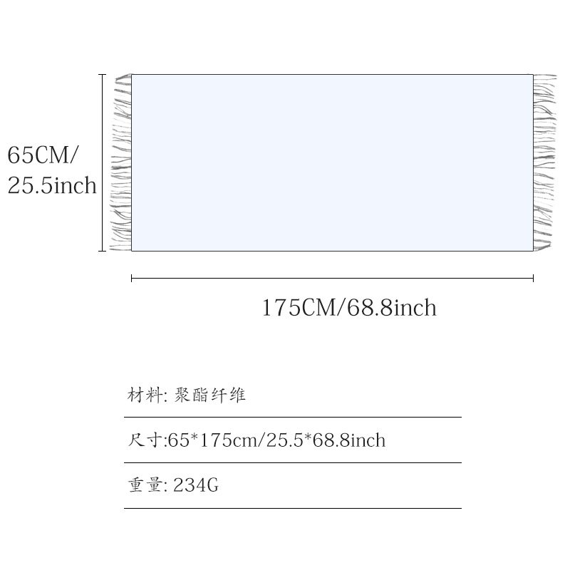2023仿羊绒格子围巾冬天爆款男女加厚保暖围巾女流苏披肩围脖