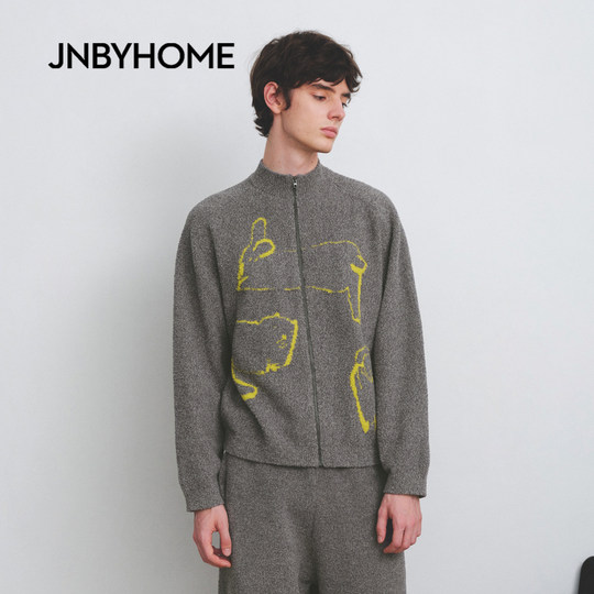 JNBYHOME Jiangnan Buyi 25 new product knitted sweater home clothes cardigan top retro pajama jacket half velvet