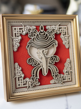 梯木叠雕禅意桌面摆件雕刻工艺品