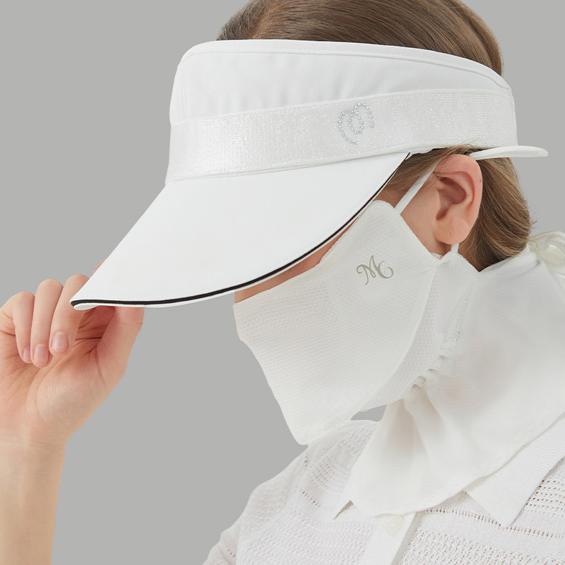 MG高尔夫防晒面罩脸颈防护薄款显脸型透气开口防紫外线户外跑步,淘宝优惠券,粉丝福利购,淘宝优惠卷