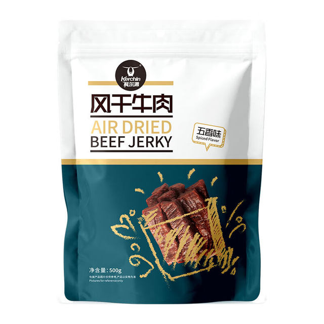 Horqin Hand-Shred Air-Dried Beef Jerky Five-flavored 500g Bulk Pack Snacks Dried Pork