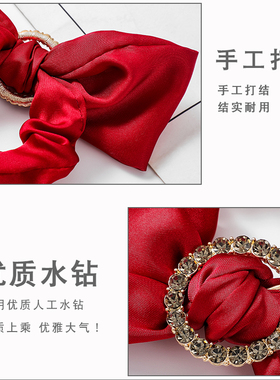 网红2021年新款豹纹ins韩系发圈