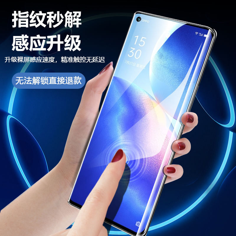 opporeno5pro钢化膜5g曲面reno5por+手机opopreno5水凝oppreno5全屏poopreno5ooporeno5十opρoreno5opooreno - 图0