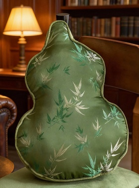 新中式禅意植物造型布艺摆件