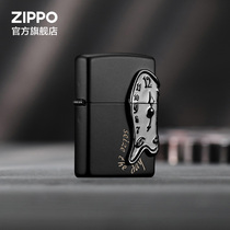 ZIPPO Official Flagship Store Treasure One-way Clock Kerosene Windproof Lighter Creative Gift Giving Boyfriend Gift