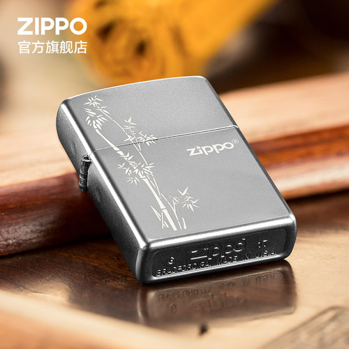 ZIPPO官方旗舰店正品缎纱步步高升煤油打火机送男生生日礼物 - 图1