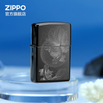 ZIPPO Official Flagship Store Treasure with Foam Windproof Kerosene Lighter Precision Sculptures for Boyfriend Gifts