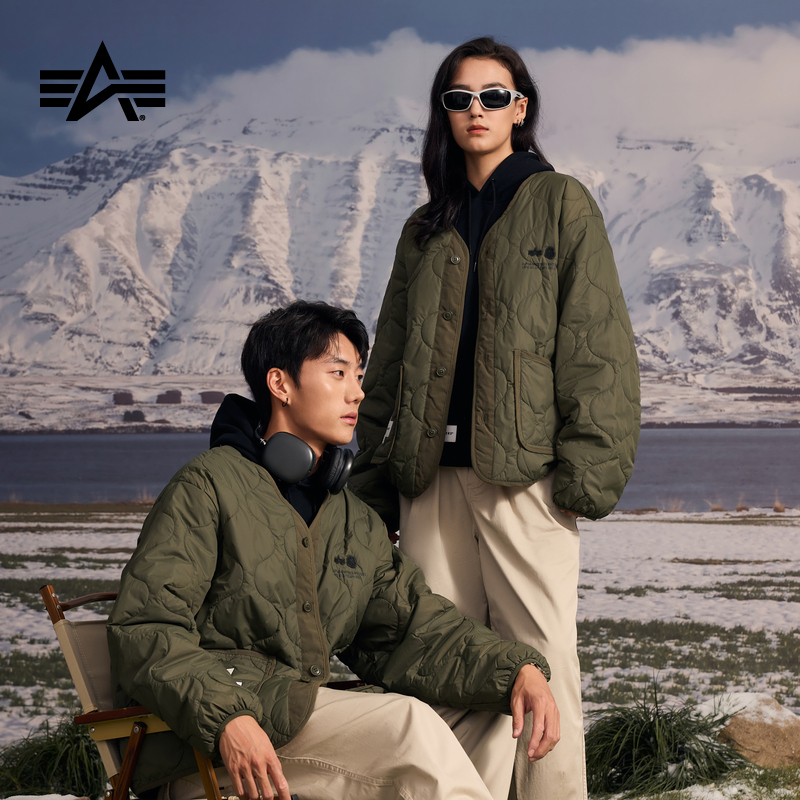 Alpha Industries x Fingercroxx联名春季无性别无领夹克9007LXH - 图0