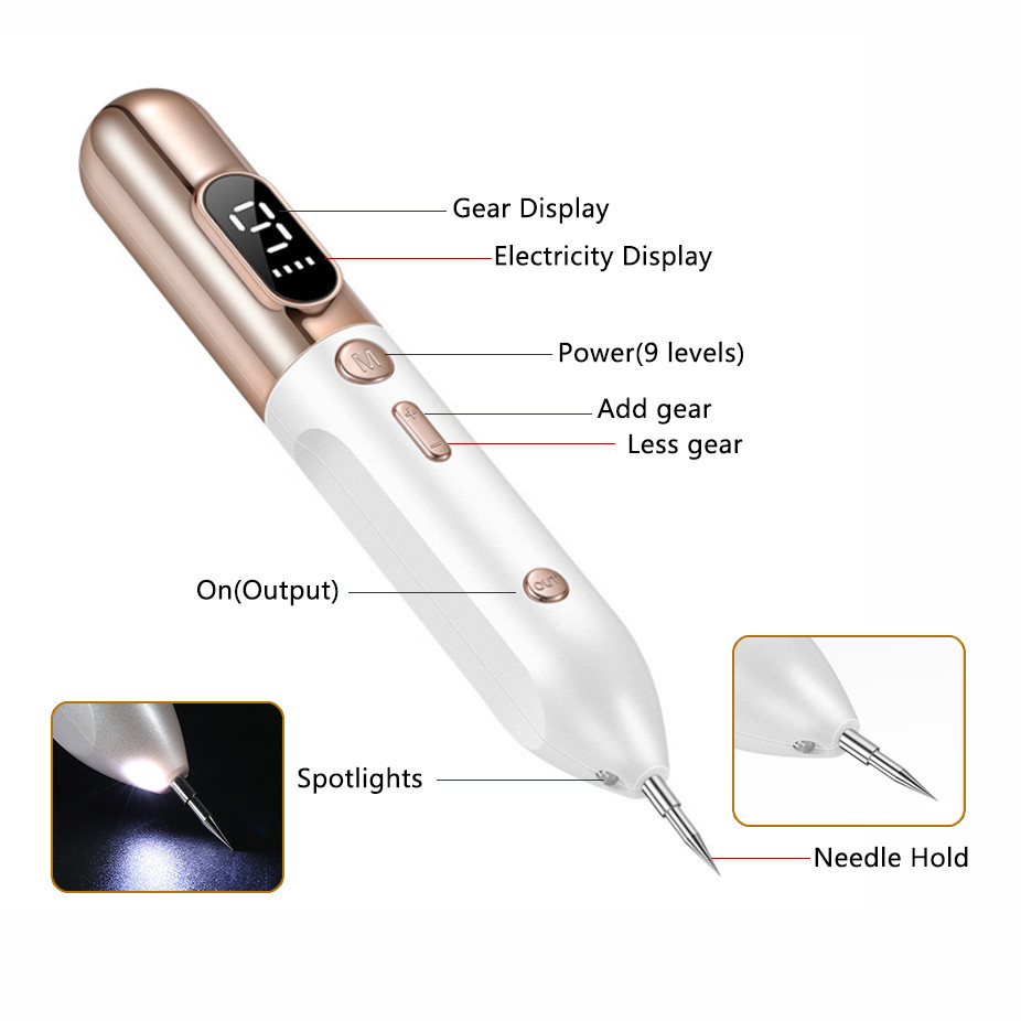 Laser Plasma Pen Mole Tattoo Freckle Wart Tag Removal Pen-图0