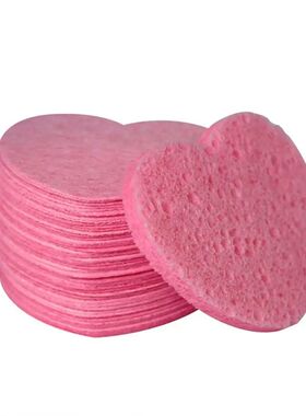 10PCS Makeup Removal Sponge Heart Shaped Cellulose Sponge Co