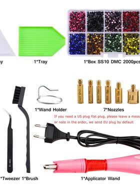 Hot Sale New Set Hot Fix Rhinestones EU or US PLUG Hotfix Ap
