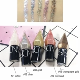 Блестящие лайнеры для глаз пигмент серебряный розовый золотой цвет жидкость