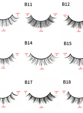 10 pairs Eyelashes 3D Natural Long False Lashes Fluffy Soft