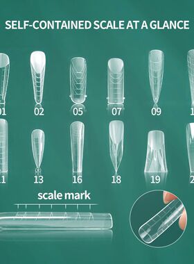 Nailpop Colorful Nail Dual Forms Reusable Molds With Scale M