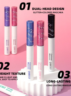 Colorful Silk Mascara Blue Red Black Cream Lengthening Water