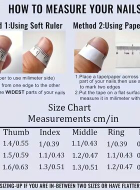 10 Pieces of Hand Pressed Almond Shaped Nails, Beautiful Fak