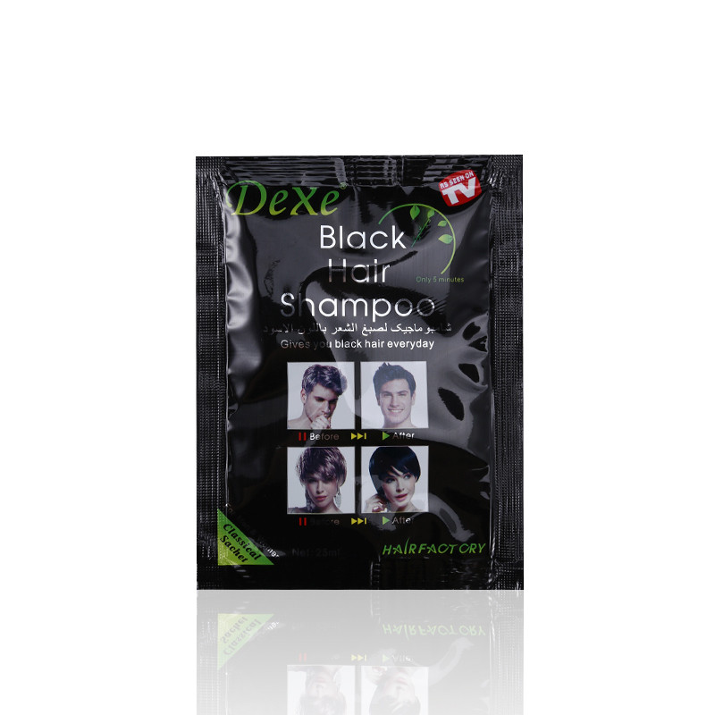 10pcs/lot Makeup Brand Black Hair Shampoo Only 5 Minutes - 图1