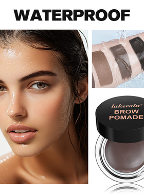 Pro 4 in 1 Eye Makeup Set Gel Eyeliner Brown + Black Eyebrow