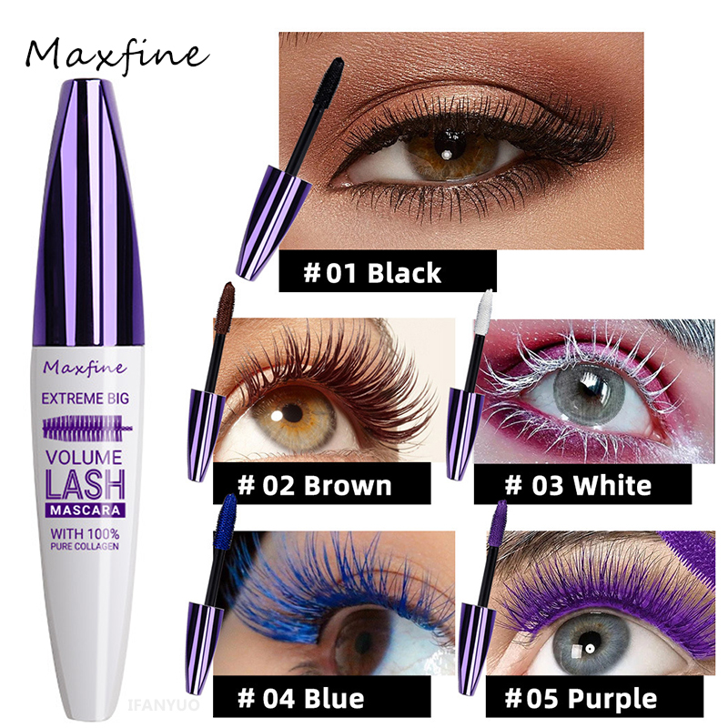 Colorful 5D Volume Mascara Lasting Styling Waterproof Quick - 图0